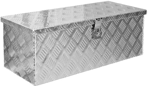 Trucky Truck Box Caisse de Transport Remorque Boîte à Outils Chequer Plaque en Alu 15 Tailles
