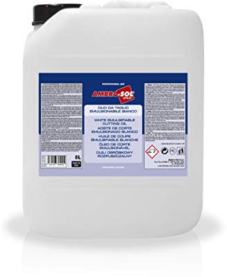 AMBRO-SOL - OLIO DA TAGLIO EMULSIONABILE BIANCO - COD. OL107/B - 5000 ML