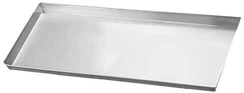 Siccardi Teglia Rettangolare Professionale in Alluminio per Pizza focacce e Pasticceria (Cm 40 x 15 h 3)