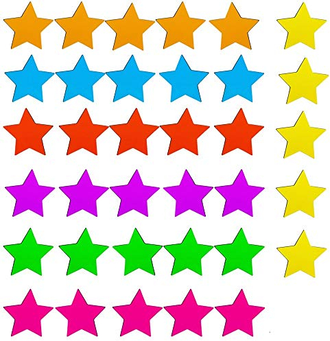 Kühlschrankmagnete 35er-Pack Sternkühl Magnete Niedliche Bunte Funktion Magnete für Magnettafeln, Büro, Küche, Kühlschrank, Whiteboard-Magnetset