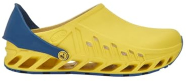 Scholl Evoflex, Scarpe da Lavoro per Settore Medico Unisex - Adulto, Giallo, 43 EU