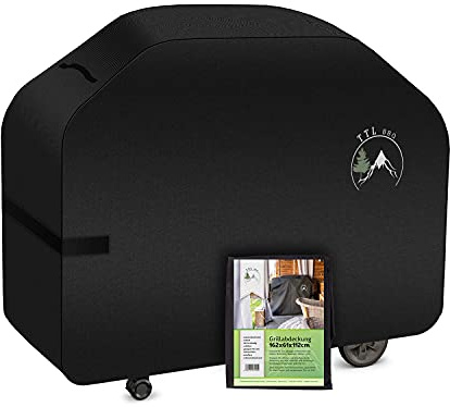 TTL GARDEN Premium Grillabdeckung 162x61x112cm 600D Oxford Gewebe 250 g/m² | - Gasgrill Grill Abdeckhaube extra stark und langlebig, Grill Schutzhülle Grillzubehör absolut wetterfest und UV-beständig
