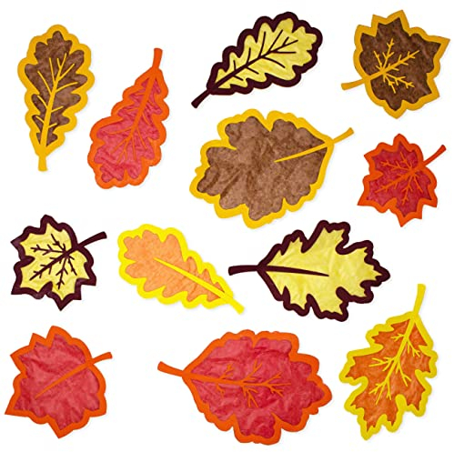 Papierdrachen Immagini per finestre – 36 fogli pretagliati per il fai da te per bambini, fai da te autunnale con cartoncino e carta trasparente – Set 1