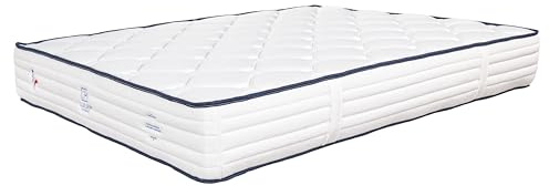 Luxury Literie Matelas Patriote 140 x 200 cm, Ferme, Ressorts Ensachés, 27 cm, 10 Zones de Confort, indépendance du Couchage, réversible, orthopédique