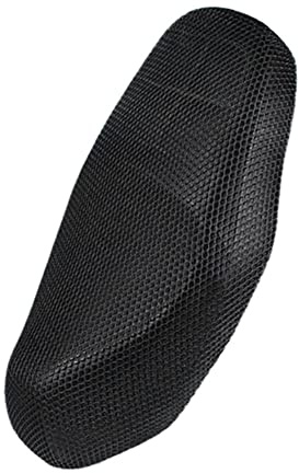 LICHENGTAI Funda de Asiento de Motocicleta Universal 3D Malla Funda de Asiento de Moto Antideslizante Fundas de Asiento de Moto Funda de Asiento Aislamiento Térmico Funda de Asiento