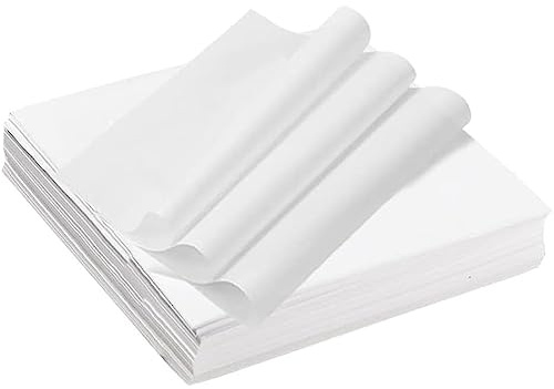 Aiareozy 100 Blatt Käsepapier, 25 * 25cm Brotpapier, Wachspapier für Lebensmittel, Butterbrotpapier, Nicht Klebrig Deli Papierblätter, Pommes Papier, für Butter, Käse, Sandwich, Burger
