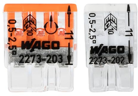 DEBFLEX - 20 Klemmen – ohne Hebel – 2 Leiter x 10 + 3 Leiter x 10 – Orange