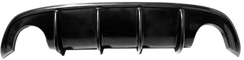 IKON MOTORSPORTS Rear Bumper Lip, Compatible with 2009-2015 Mazda MX-5 Miata, MDA Style Unpainted Black PU Shark Fin Rear Bumper Valance Spoiler, Air Dam Chin Splitter Molding 1Piece