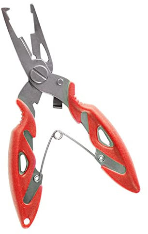 FnnEmg Angelhaken Angelzeile Angelwerkzeuge Zubehör Braid Line Lure Cutter Haken Entferner Schneiden Fisch Verwenden Zangen Multifunktionsschere Thkfish Angelhaken (Size : Orange Pliers)