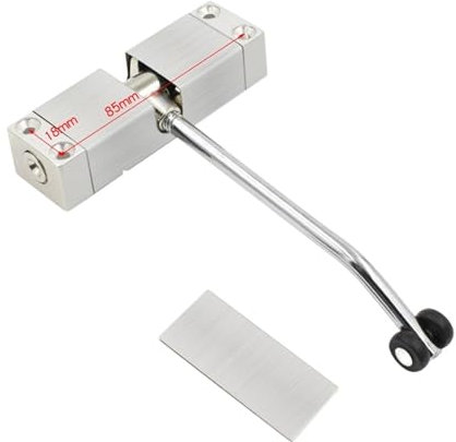 Ferme-porte automatique Ferme-porte Dispositif de fermeture de porte Tampon Dispositif de fermeture de porte réglable silencieux Quincaillerie de meuble Ferme-porte à ressort automatique en acier inox