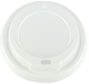 daybays Pappbecher Ø90mm weiß Einweg Kaffeebecher Deckel 1000 Stk. Coffee to Go Becher für 12oz Ø90mm/300ml, 16oz/400ml für Papierbecher Paper Cups Lid (Ø90mm, 1000)
