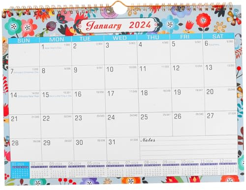 Parliky Büro- Und Heimkalender 2024-2025 Monats-wandkalender Englisch Tagesplaner Urlaubsplanung