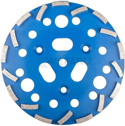 WEFARU Diamant Bodenschleifteller RMB200 Ø 300 mm – Profi-Schleifteller für mittelharte Böden, Beton, Fliesenkleber, etc., passend für Roll Sanierungsfräse RO-300, Nass & Trocken