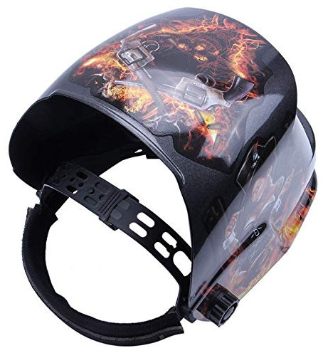 AYKNINGD SchweißHelm, Schweisshelme Schweißmaske Hood Solar-Automatik-Schweißhelm (Sonnenenergie for Nachladen) Gesichtsschutz