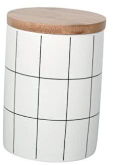 HOLIDYOYO Tarro Redondo de Porcelana de 950ml con Tapa, Sellado
