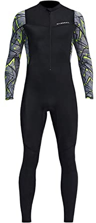 predolo Muta per Uomo, Muta Da Sub Completa con Cerniera Frontale per Immersioni, Snorkeling, Surf, Nuoto, M