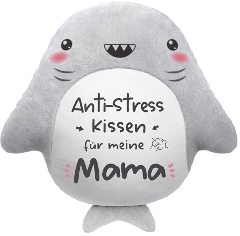 Encoink Geschenke für Mama, Geburtstagsgeschenk für Mama – Anti Stress Haifischkissen, Lustige Geschenke für Junge Mutter oder Ehefrau zu Muttertag, Weihnachten und Hochzeitstag von Tochter und Sohn