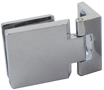 Charnières en verre, Pince de salle de bain en alliage de Zinc, mur d'armoire à charnières de porte en verre, pince pivotante adaptée à une épaisseur de 5 à 8mm, charnière de verre de douche Clip Char