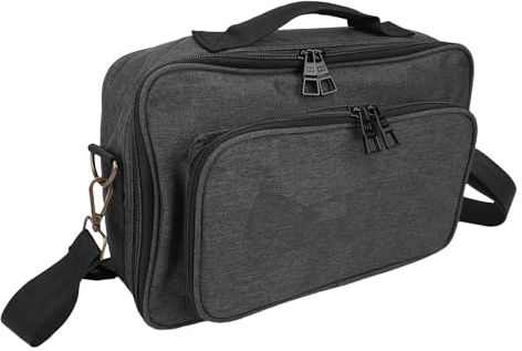 SPYMINNPOO Effect Pedal Bag, Multi Effects Carrying Bags Padded Soft Case with Adjustable Strap for Guitar Accessories (S)