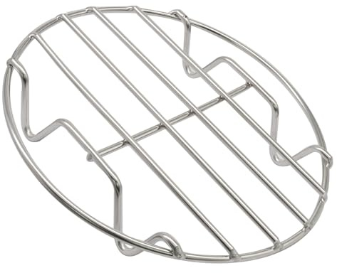 Opfiue 1 PCS 7 Stainless Steel Steamer Rack,Cooling Rack Round Canning Baking Rack,Trivet for Dutch Oven Air Fryer Accessories for Pressure Cooker