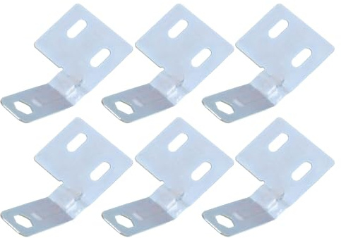 SEWACC Lot de 6 Aligneurs de Surface en Acier pour Portes Pliantes Doubles de Placard, Quincaillerie de Remplacement Silencieuse pour Portes Coulissantes Pliantes, Outil D’alignement
