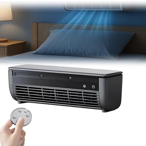 BESTXH Aire Acondicionado PortáTil De Pared, Ventiladores PequeñOs Y RefrigeracióN, Ventiladores De RefrigeracióN, Ventilador De Escritorio De 3 Velocidades,Negro