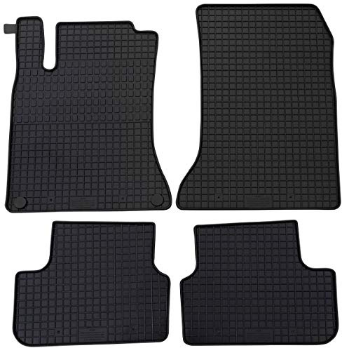 PETEX Gummimatten passend für B-Klasse (W246) ab 2011-2019 / A-Klasse (W176) ab 2012-2018 / CLA (C117) ab 2013 / GLA (X156) ab 2014-2020 / CLA (X117) Shooting Brake ab 2015 Fußmatten schwarz 4-teilig