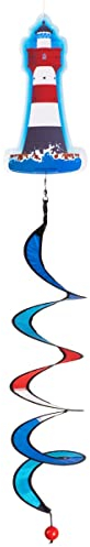 CIM Windspiel - Nordsee Twister - UV-beständig und wetterfest - Motiv: 10x19cm, Spiralen-Ø: 10cm, Länge: 75cm - inkl. Kugellagerwirbelclip