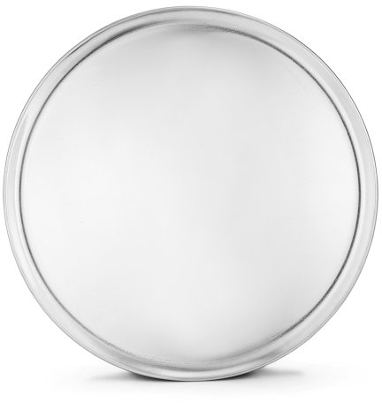 New Star Foodservice 51056 Restaurant-Grade Aluminum Pizza Pan, Baking Tray, Coupe Style, 18-Inch, Pack of 6