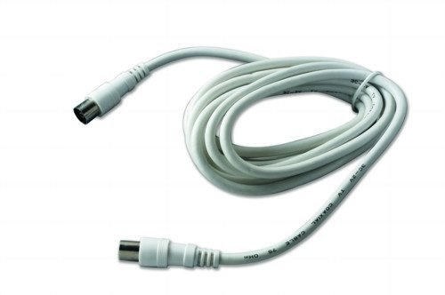 PROLUNGA ANTENNA TV MASCHIO/FEMMINA BIANCO mt.2,5