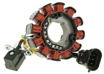 2EXTREME Lichtmaschine/Stator, kompatibel mit Aprilia SR 50, Piaggio NRG 50 | Lichtmaschine/Stator Fahrzeugtyp Roller, Piaggio Einspritzung; bei Zündungsproblemen, kompatibel mit Gilera Runner Purejet 50