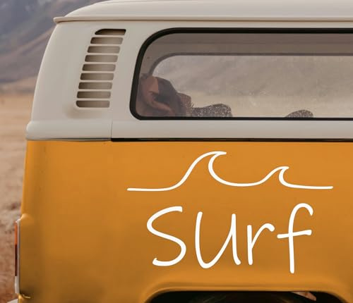 Wohnmobil Aufkleber Campervan SURF Wellen – Großer Autoaufkleber für Camper Aufkleber & Van – Outdoor Geschenk