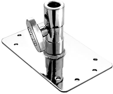 Kupo Baby Receiver Wall Plate, Steel Mount with 5/8 Locking Receiver for Lighting, Monitors, and Accessories in Studio Installations (KG008312)