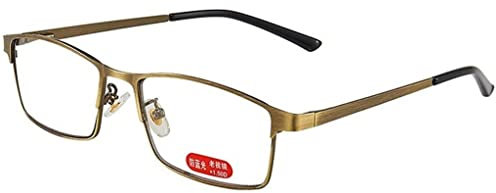 BDXZJ Ultralight Anti-Blue Light Reading Glasses Universal Reading Glasses for Men Women Metal Frame Reading Glasses Lightweight Spring Hinged Computer Readers +1.5