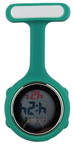 SagaSave Digital FOB Watch, Digital Krankenschwester Uhren Digitaler Bildschirm Stille Elektronische Leuchtende Krankenschwesteruhr mit Pin/Clip-On Watch für Doktor Krankenschwester