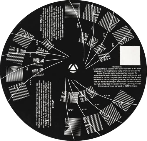 Pro-Ject Align it DS3, pickup inställningstencil med 3 olika geometrier | Precisionsjusteringsverktyg i akryl 2 mm med Baerwald, Löfgren B och Stevenson för 8,6-12-tums armar
