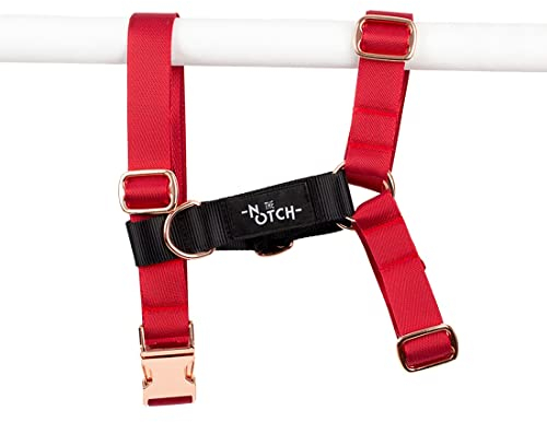 Neu. Recyceltes Polyester Sehr Robustes Geschirr Großer Hund Medium Kleine Brust Anti-Zug Bequeme Weste Sehr Verstellbare Weste (M-Bauch (41-70cm) Hals/Hals (38-59cm), R-N)