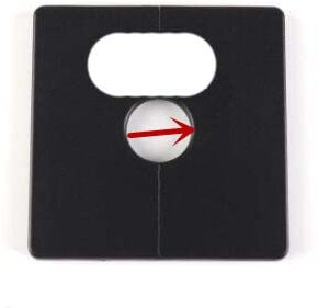 KEOJI wall Wire hole cover 86 type Junction Box outlet cable protector faucet angle valve Pipe plug decor cover snap-on Plate-black 33mm