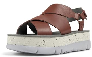 Camper Sandales Oruga Up K201399 pour femme, Rouge moyen 007, 37 EU
