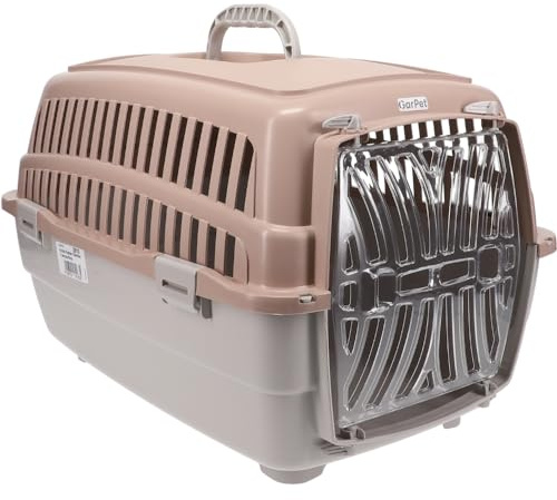 Transportbox Hunde Katzen Kaninchen Transport Auto Box Korb Hundebox Katzenbox extra viele Luftschlitze sicheres Schloss