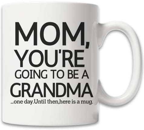 MissDaisy-Mom,Going To Be A Grandma rolig kaffemugg – skämt julklappar till mamma från son, dotter, barn – jul bästa mamma presentidéer – unik födelsedagspresent för kvinnor