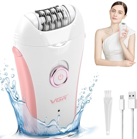 Epilierer Damen für Haarentfernung, Kabellose Nass- und Trocken Epilierer für Langanhaltend Glatte Haut, Geschenk der Frauen, Gesicht, Körper, Achselhöhlen, Beine, Haarentfernung im Bikinibereich