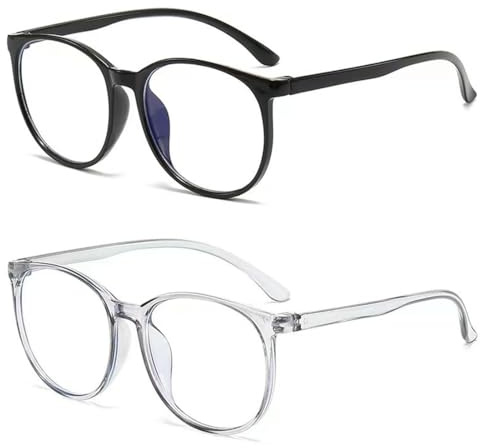 XPEX 2 Pezzi Occhiali Anti Luce Blu,Occhiali Da Lettura Per Uomo e Donna,Occhiali Per Pc Con Blocco Della Luce Blu,Anti Luce Blu Lenti Antiriflesso Per Leggero Comodo Lettori,Tartaruga