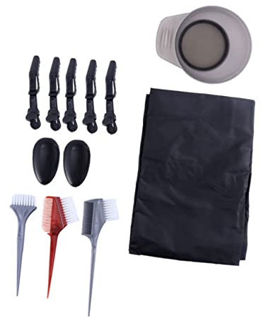 Baluue 12stücke Teiliges Set Haarfärbe-toolkit Mit Zubehör Für Diy-haarfärbung Professionelle Farbmischtöpfe Pinsel Und Umhang Für Salon Und Heimgebrauch