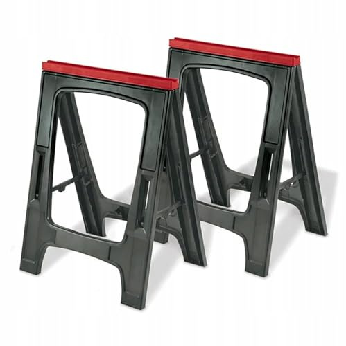 Keter Caballete plegable, paquete doble, tamaño de 23 pulgadas