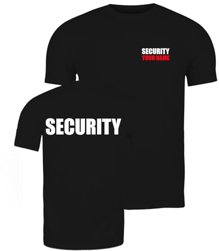 lepni.me Security Tshirt Herren Uniform | Sicherheitsdienst Ausrüstung Sicherheitspersonal Event-Personal Party-Bar-Club-Arbeitskleidung für Bodyguard