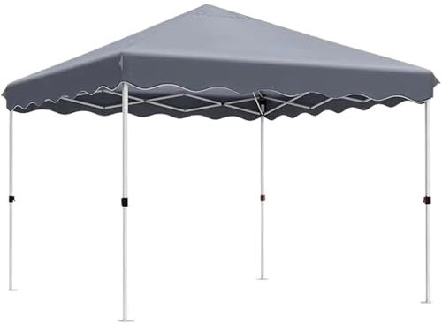 JKELPV Abris de Voiture Tonnelle Pliante 3 x 3 m, imperméable, pour Jardin, fête, extérieur, Commercial Carport Tente de Garage(Gray)
