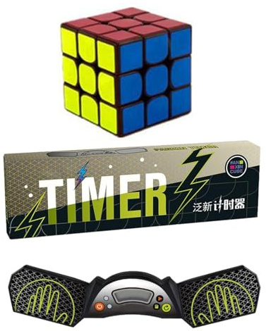 Temporizador de Cube Speed - Temporizador de Digital, Almohadilla de cronómetro de, Reloj de resolución rápida | de Velocidad portátil con Pantalla LED y sensores tácti