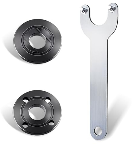 3 Pièces Rechange pour Meuleuse D'angle Accessoires, Grinder Bride Clé à Angle, Écrous à Bride, Compatible avec les meuleuses d'angle de 125 mm