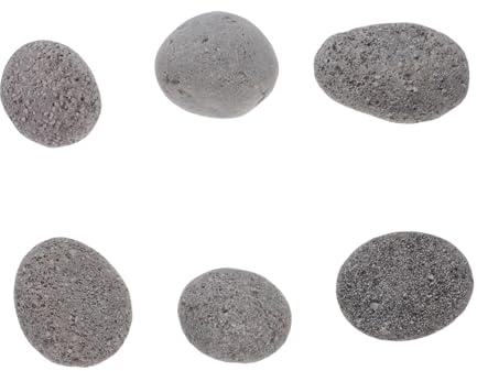 NUOBESTY Sacco Pietre Laviche Vulcaniche per Focolare Esterno e Interno Rocce Decorative Riutilizzabili per Braciere e Barbecue Gas Distribuzione Calore Uniforme Facili da Pulire
